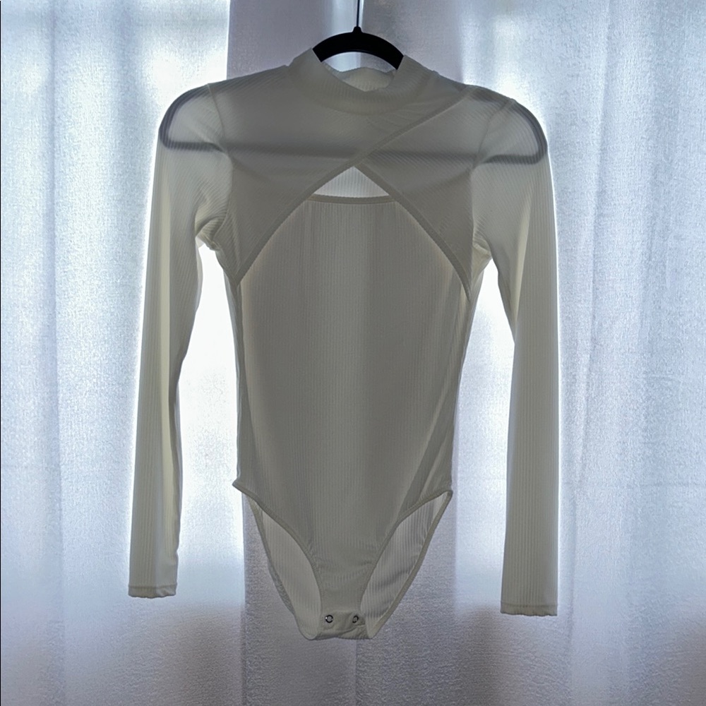 White Long Sleeve Bodysuit
